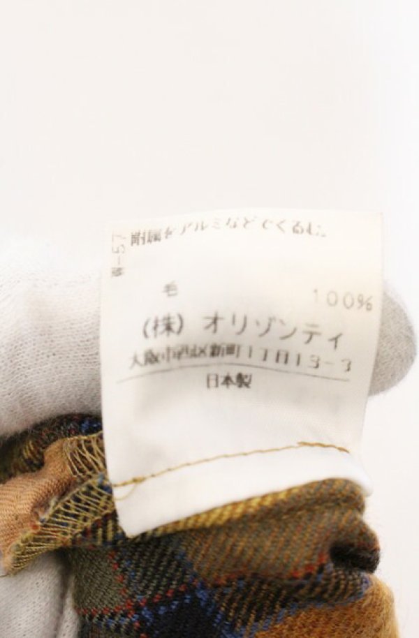 画像4: ヴィヴィアンウエストウッド 中古 / タータンチェックウールパンツ 2 イエロー  O-26-04-19-063-pa-YM-OS (4)