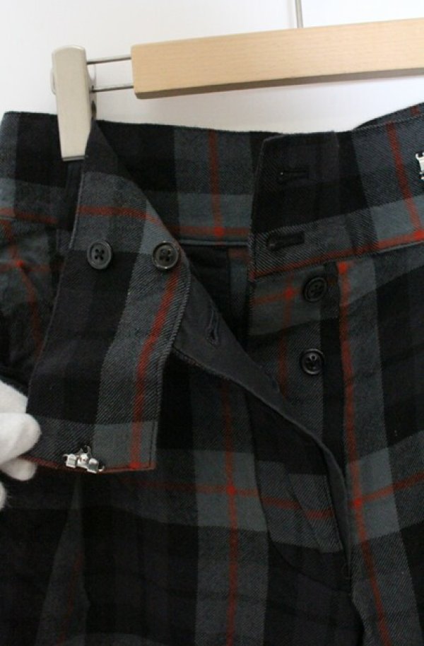 画像3: ヴィヴィアンウエストウッド 中古 / タータンウールパンツ 2 ブルーグレー  O-26-04-19-065-pa-YM-OS (3)