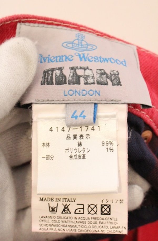 画像7: ヴィヴィアンウエストウッド MAN 中古 / ウォッシュドカラースキニーデニムパンツ 44 ピンク  O-26-04-19-066-pa-YM-OS (7)