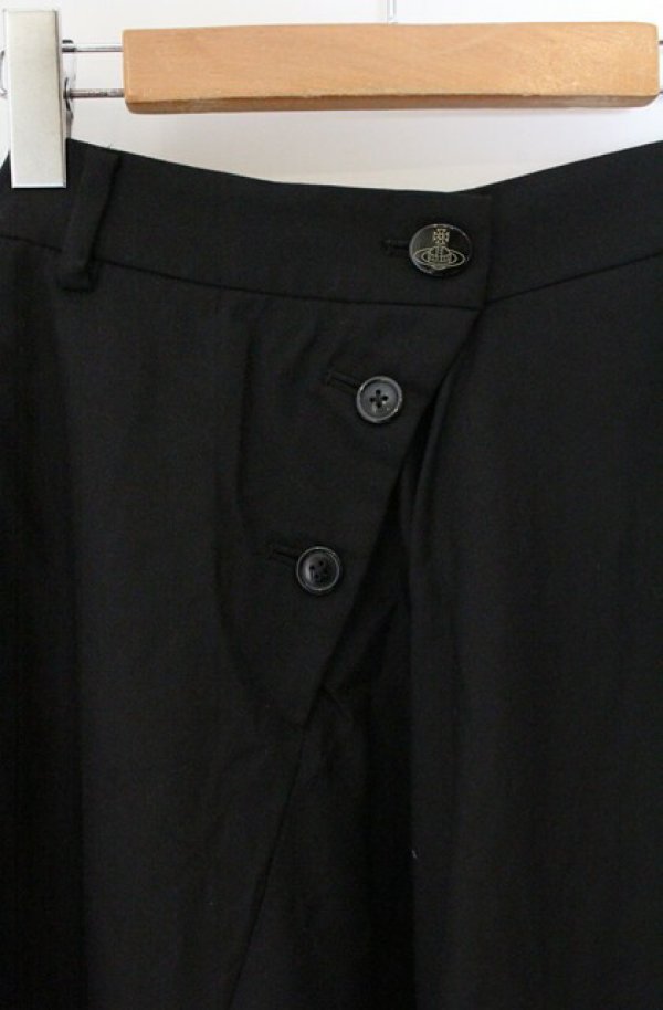 画像2: ヴィヴィアンウエストウッド 中古 / 変形サルエルパンツ 2 ブラック  O-26-04-19-068-pa-YM-OS (2)