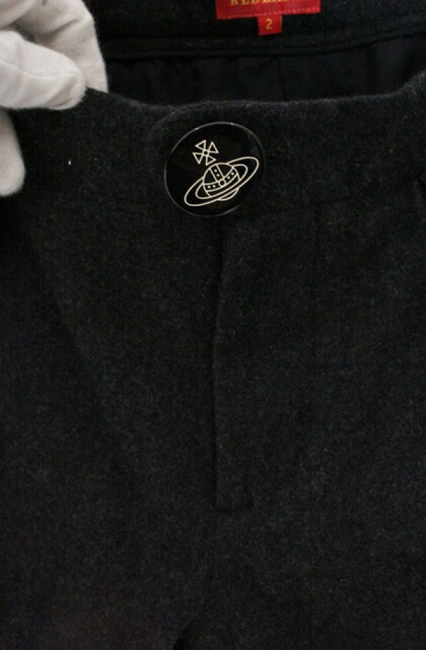 画像3: ヴィヴィアンウエストウッド 中古 / ダブルウエストキュロットパンツ 2 グレー  O-26-04-19-073-pa-YM-OS (3)