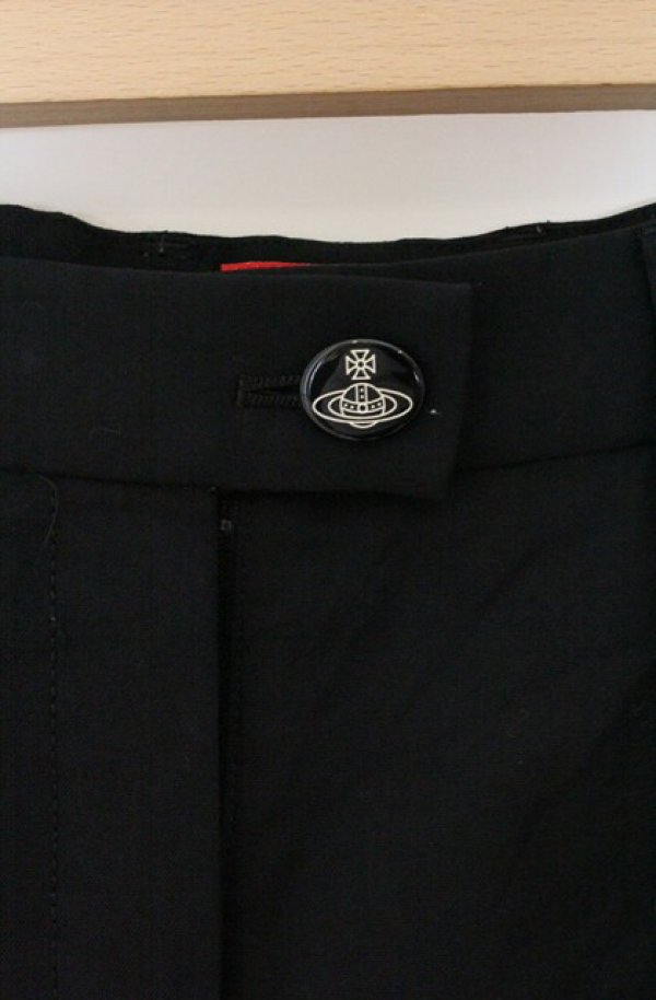 画像2: ヴィヴィアンウエストウッド 中古 / タックキュロットパンツ 1 ブラック  O-26-04-19-077-pa-YM-OS (2)