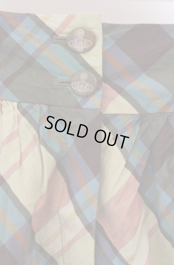 画像2: ヴィヴィアンウエストウッド 中古 / タータンキュロット 1 マルチ  O-26-04-19-078-pa-YM-OS (2)