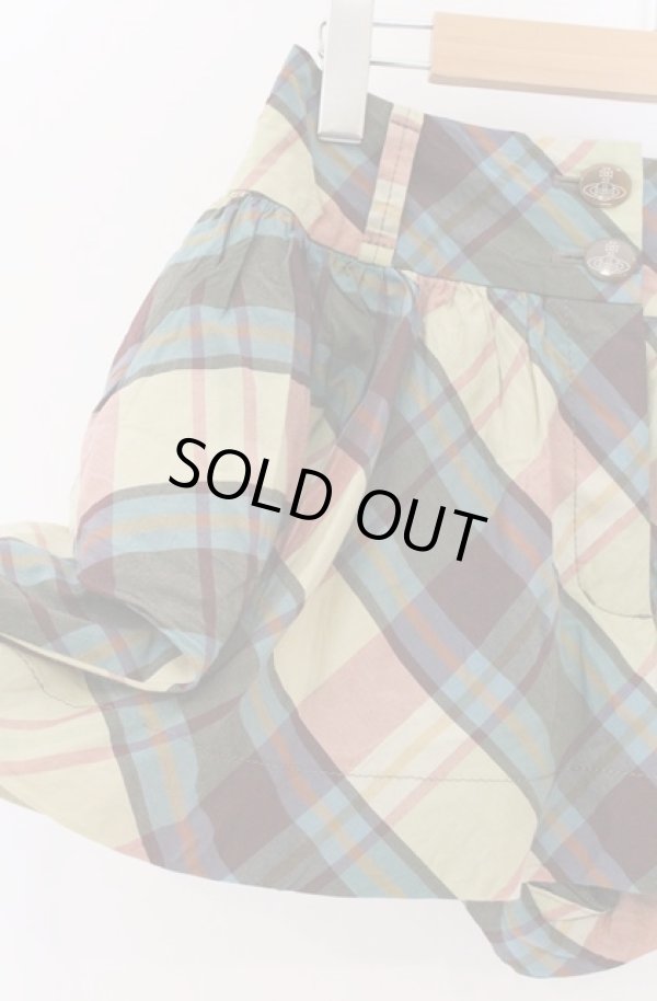 画像3: ヴィヴィアンウエストウッド 中古 / タータンキュロット 1 マルチ  O-26-04-19-078-pa-YM-OS (3)