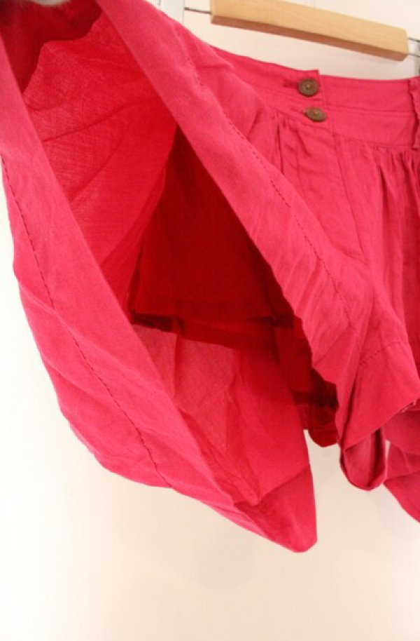 画像4: ヴィヴィアンウエストウッド 中古 / プリーツキュロット 2 ショッキングピンク  O-26-04-19-079-pa-YM-OS (4)