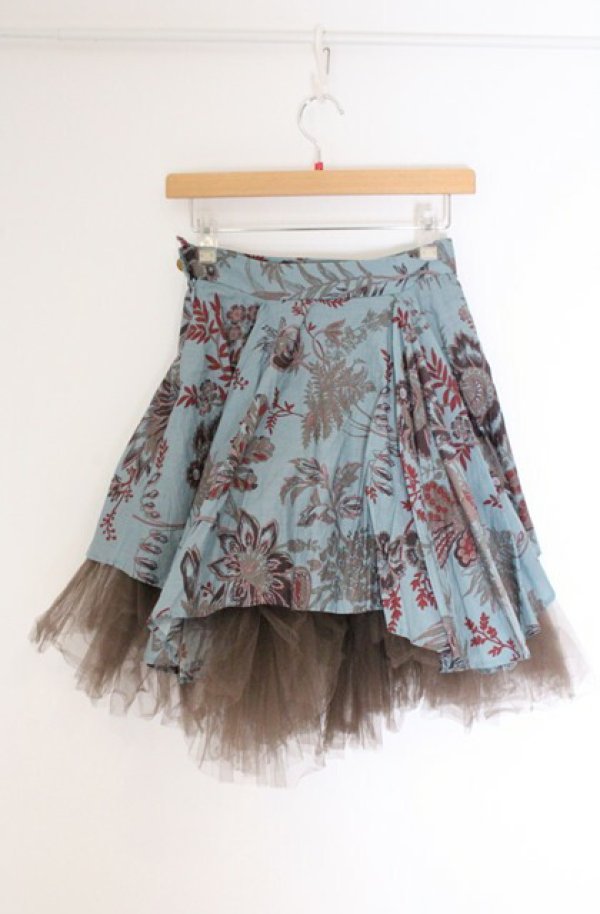 画像5: ヴィヴィアンウエストウッド 中古 / ジャカランダチュールスカート 1 ターコイズ  O-26-04-19-082-sk-YM-OS (5)