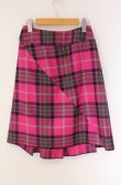 画像4: ヴィヴィアンウエストウッド 中古 / 変形プリーツウールタータンスカート 38 ピンク  O-26-04-19-083-sk-YM-OS (4)