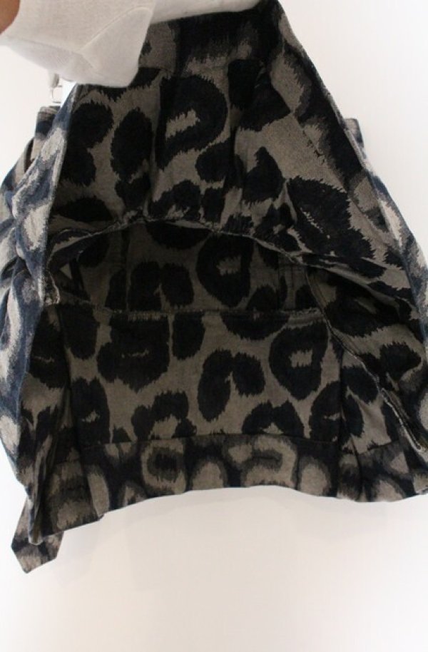 画像4: ヴィヴィアンウエストウッド 中古 / ベルテッドレオパードデニムスカート 1 グレーｘネイビー  O-26-04-19-084-sk-YM-OS (4)