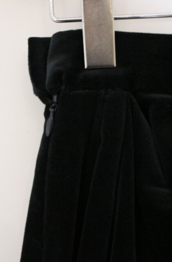 画像4: ヴィヴィアンウエストウッド 中古 / 別珍ドレープスカート 2 ブラック（青ミノアル）  O-26-04-19-086-sk-YM-OS (4)