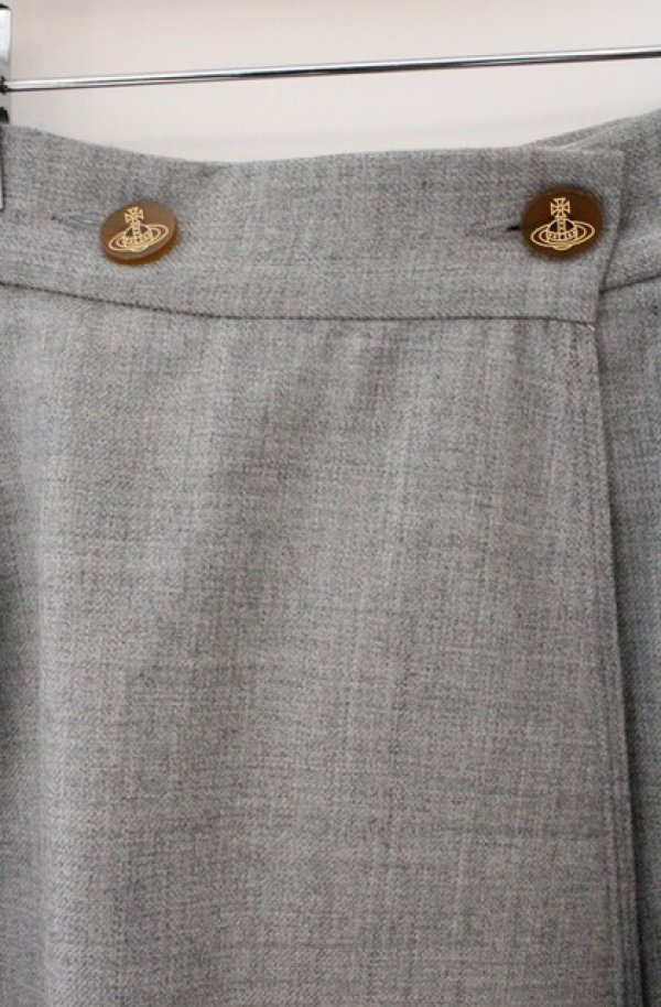 画像2: ヴィヴィアンウエストウッド 中古 / ライディングスカート 38 グレー  O-26-04-19-087-sk-YM-OS (2)