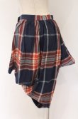 画像4: ヴィヴィアンウエストウッド 中古 / 変形タータンスカート 2 レッドｘネイビー  O-26-04-19-088-sk-YM-OS (4)