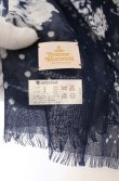 画像3: ヴィヴィアンウエストウッド 中古 / ミルキーウェイ大判ストール  ネイビー  O-26-04-19-091-gd-YM-OS (3)