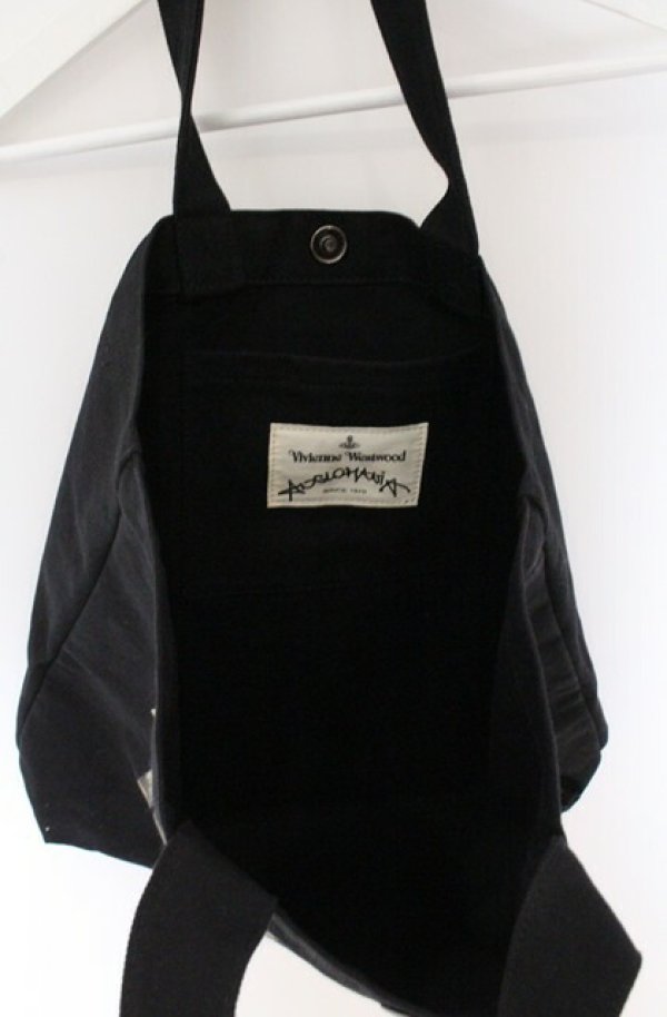 画像5: ANGLOMANIA 中古 / ロゴトートバッグ  ブラック  O-26-04-19-093-ba-IG-OS (5)