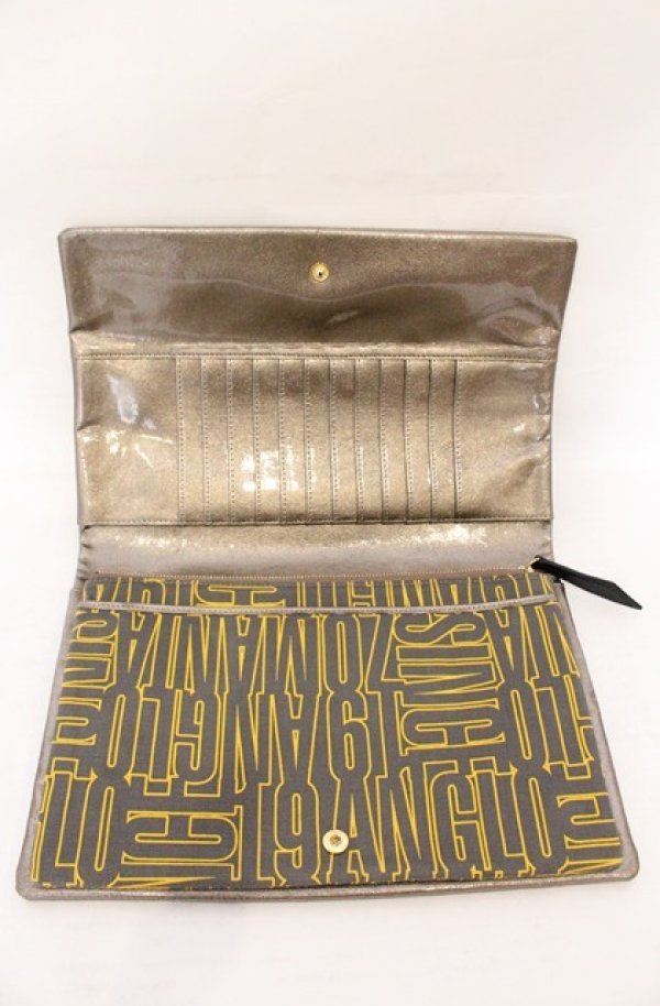 画像4: ANGLOMANIA 中古 / ラメクラッチバッグ  ゴールド  O-26-04-19-094-ba-IG-OS (4)