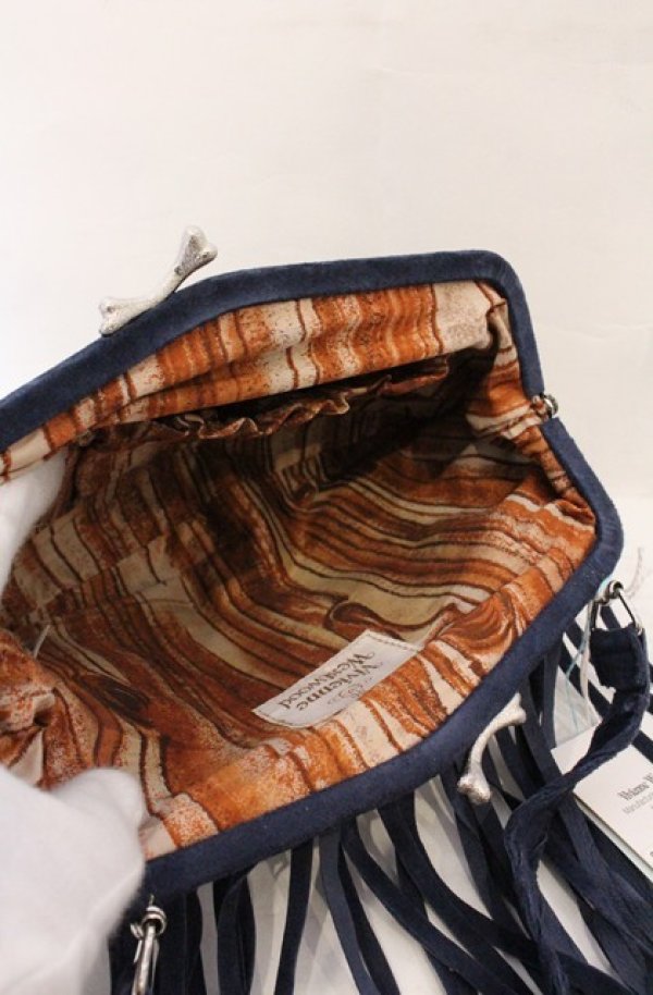 画像4: ヴィヴィアンウエストウッド 中古 / ランチョー ガマ口バッグ  ブルー  O-26-04-19-095-ba-IG-OS (4)