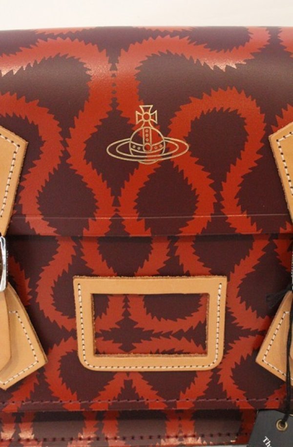 画像2: ヴィヴィアンウエストウッド 中古 / スクイーグルサッチェルバッグ  ワイン系  O-26-04-19-096-ba-IG-OS (2)