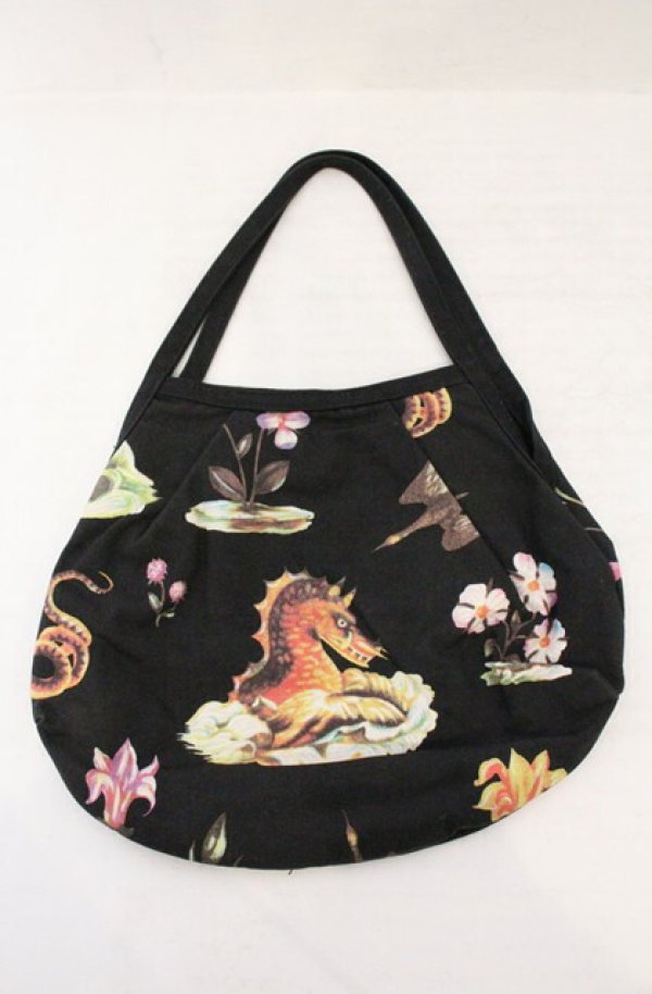 画像4: ヴィヴィアンウエストウッド 中古 / シーモンスターミニバッグ ハンカチセット  ブラック  O-26-04-19-097-gd-YM-OS (4)