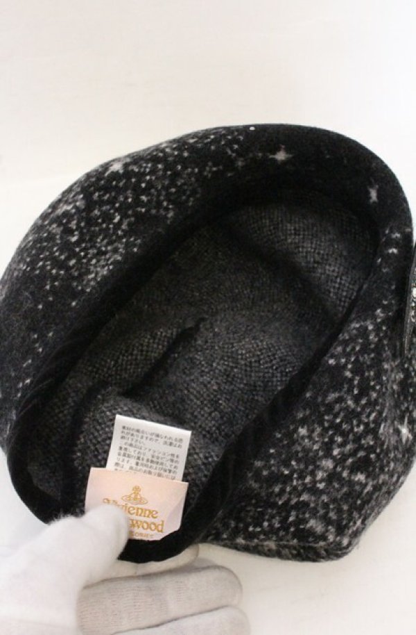 画像4: ヴィヴィアンウエストウッド 中古 / ミルキーウェイベレー帽 M ネイビー  O-26-04-19-098-ha-YM-OS (4)