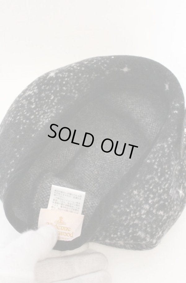 画像4: ヴィヴィアンウエストウッド 中古 / ミルキーウェイベレー帽 M ネイビー  O-26-04-19-098-ha-YM-ZH (4)