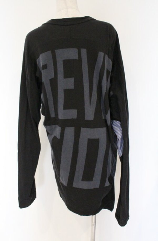 画像4: Worlds End 中古 / CLIMATE REVOLUTION 変形カットソー  ブラック  O-26-04-19-009-to-YM-OS (4)