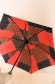 画像2: ヴィヴィアンウエストウッド 中古 / スクイグル折リタタミ傘  ブラックｘレッドｘネイビー  O-26-04-19-105-gd-YM-OS (2)