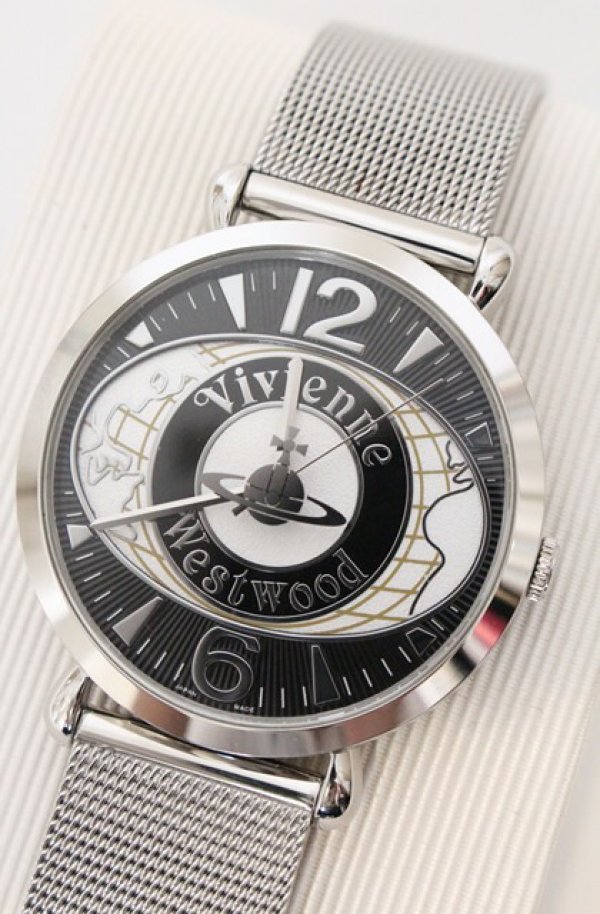 画像2: ヴィヴィアンウエストウッド 中古 / World Orb ウォッチ  シルバー  O-26-04-19-109-ac-YM-OS (2)