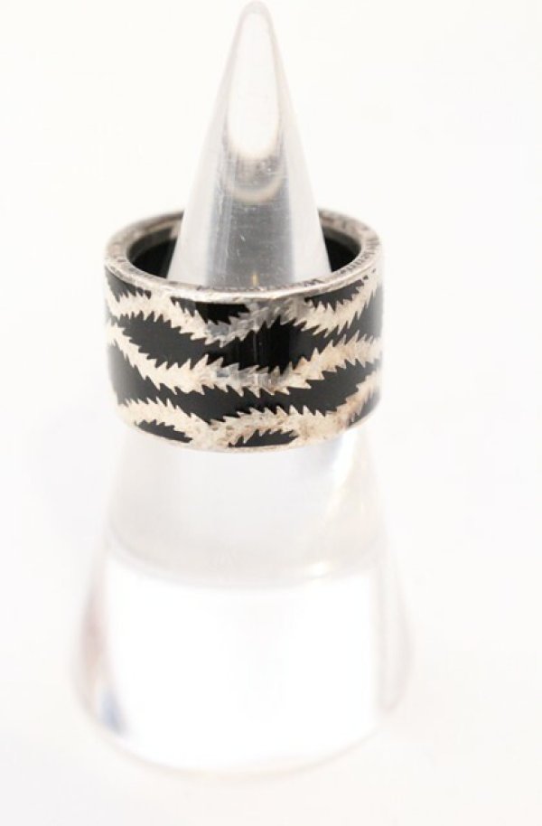 画像2: ヴィヴィアンウエストウッド 中古 / スクイグルバンドリング S（約11号） ブラック  O-26-04-19-112-rg-YM-OS (2)