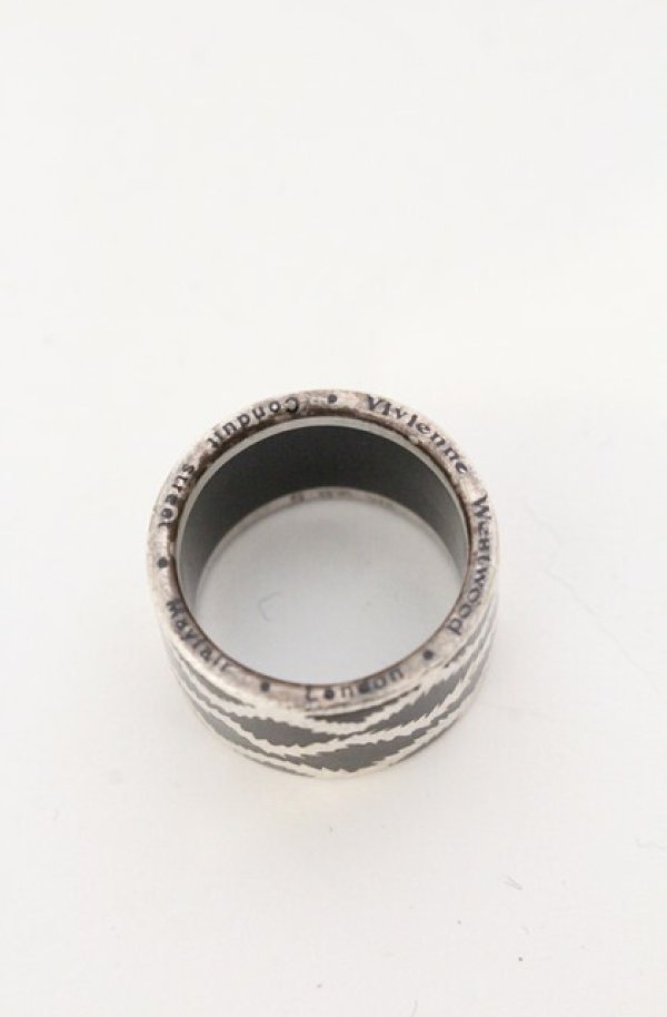 画像4: ヴィヴィアンウエストウッド 中古 / スクイグルバンドリング S（約11号） ブラック  O-26-04-19-112-rg-YM-OS (4)