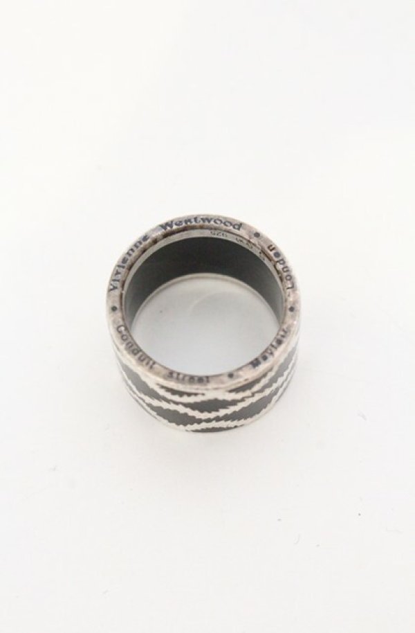 画像5: ヴィヴィアンウエストウッド 中古 / スクイグルバンドリング S（約11号） ブラック  O-26-04-19-112-rg-YM-OS (5)