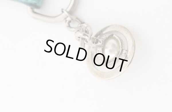 画像2: ヴィヴィアンウエストウッド 中古 / レザーキーホルダー  シルバーｘブルー  O-26-04-19-118-gd-YM-OS (2)