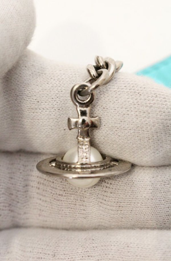 画像3: ヴィヴィアンウエストウッド 中古 / レザーキーホルダー  シルバーｘブルー  O-26-04-19-118-gd-YM-OS (3)