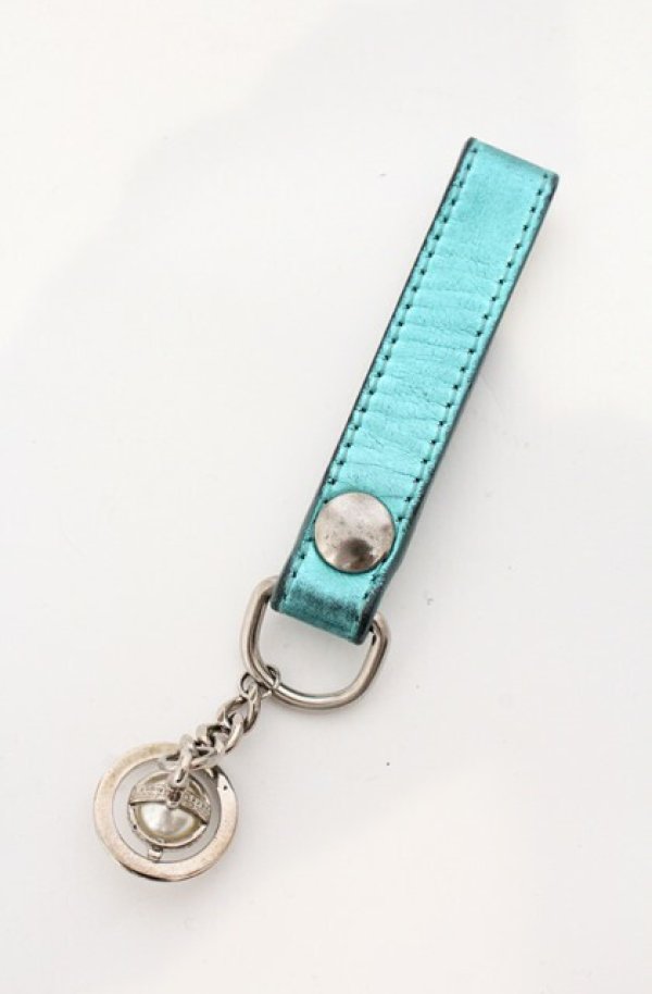 画像6: ヴィヴィアンウエストウッド 中古 / レザーキーホルダー  シルバーｘブルー  O-26-04-19-118-gd-YM-OS (6)