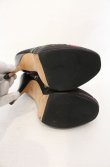 画像7: ANGLOMANIA 中古 / フラワーヒールブーティー 38（24cm） ブラックｘマルチ  O-26-04-19-130-sh-YM-OS (7)