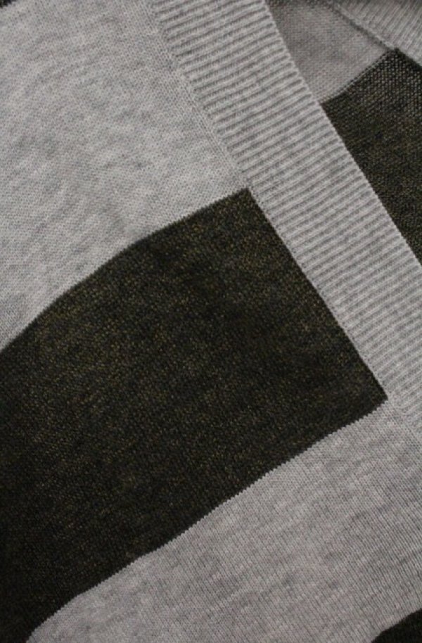 画像4: ヴィヴィアンウエストウッド 中古 / ワイドボーダーカーディガン 2 グレー  O-26-04-19-013-to-YM-OS (4)