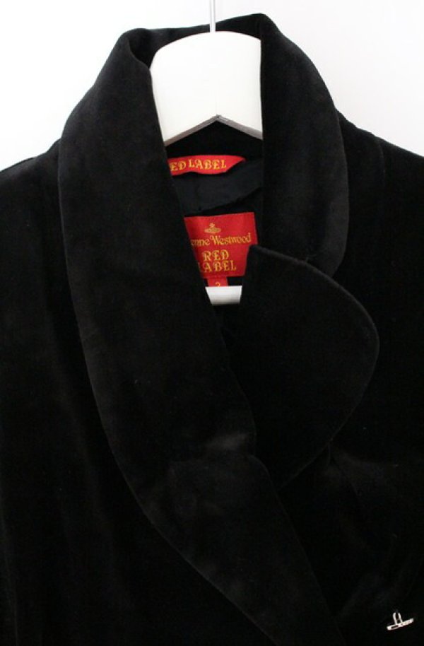 画像2: ヴィヴィアンウエストウッド 中古 / 別珍ウェンディジャケット 2 ブラック  O-26-04-19-002-jc-YM-OS (2)