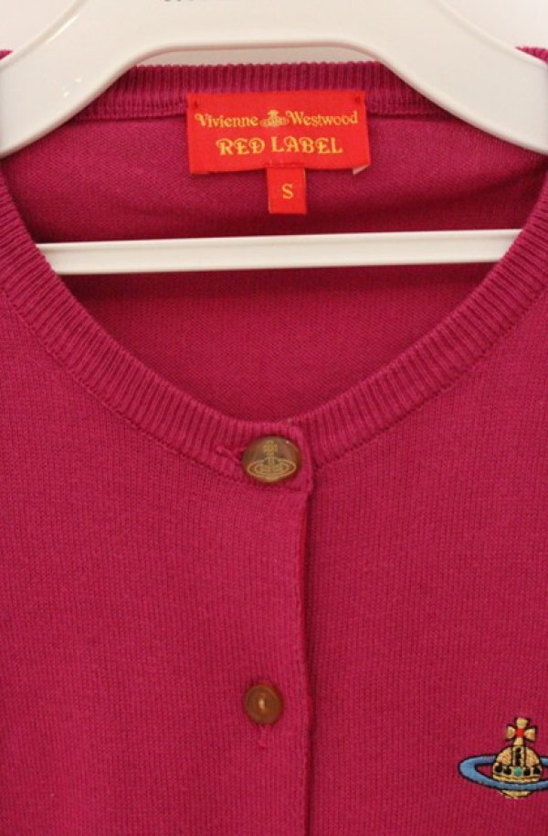 画像2: ヴィヴィアンウエストウッド 中古 / カラーオーブ刺繍カーディガン S パープル  O-26-04-19-018-to-YM-OS (2)