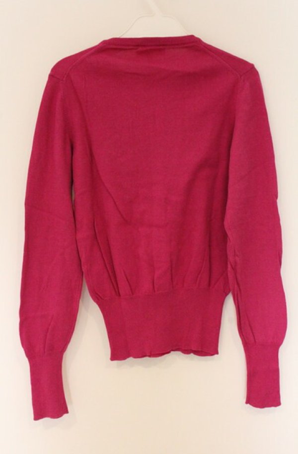 画像4: ヴィヴィアンウエストウッド 中古 / カラーオーブ刺繍カーディガン S パープル  O-26-04-19-018-to-YM-OS (4)