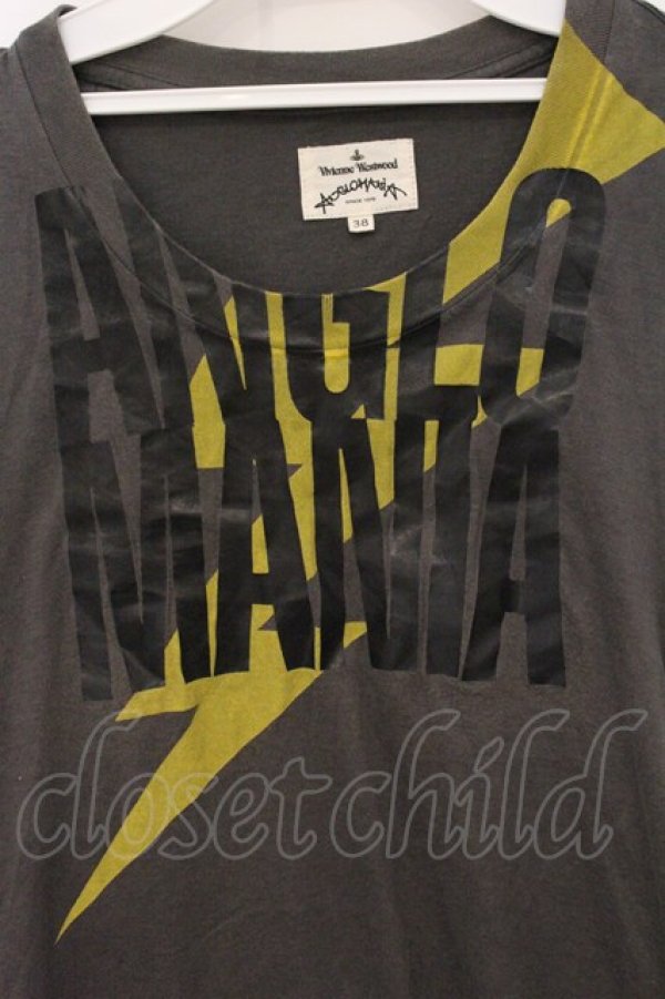 画像2: ANGLOMANIA 中古 / ロゴptノースリーブカットソー 38 グレー  O-26-04-26-017-to-IG-OS (2)