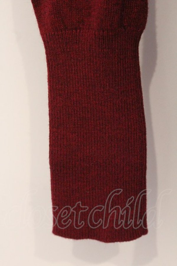 画像3: ヴィヴィアンウエストウッド 中古 / ボウタイカーディガン 2 ワイン×ブラック  O-26-04-26-025-to-IG-OS (3)