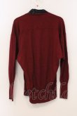 画像4: ヴィヴィアンウエストウッド 中古 / ボウタイカーディガン 2 ワイン×ブラック  O-26-04-26-025-to-IG-OS (4)