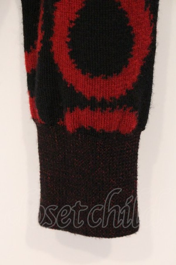 画像3: ヴィヴィアンウエストウッド 中古 / スクイグルニットプルオーバー S レッドｘブラック  O-26-04-26-026-rg-YM-OS (3)