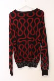 画像4: ヴィヴィアンウエストウッド 中古 / スクイグルニットプルオーバー S レッドｘブラック  O-26-04-26-026-rg-YM-OS (4)