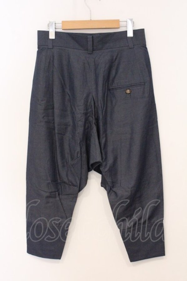 画像4: ヴィヴィアンウエストウッド 中古 / タックサルエルジョッパーズパンツ 2 ブルーグレイ  O-26-04-26-032-pa-YM-OS (4)