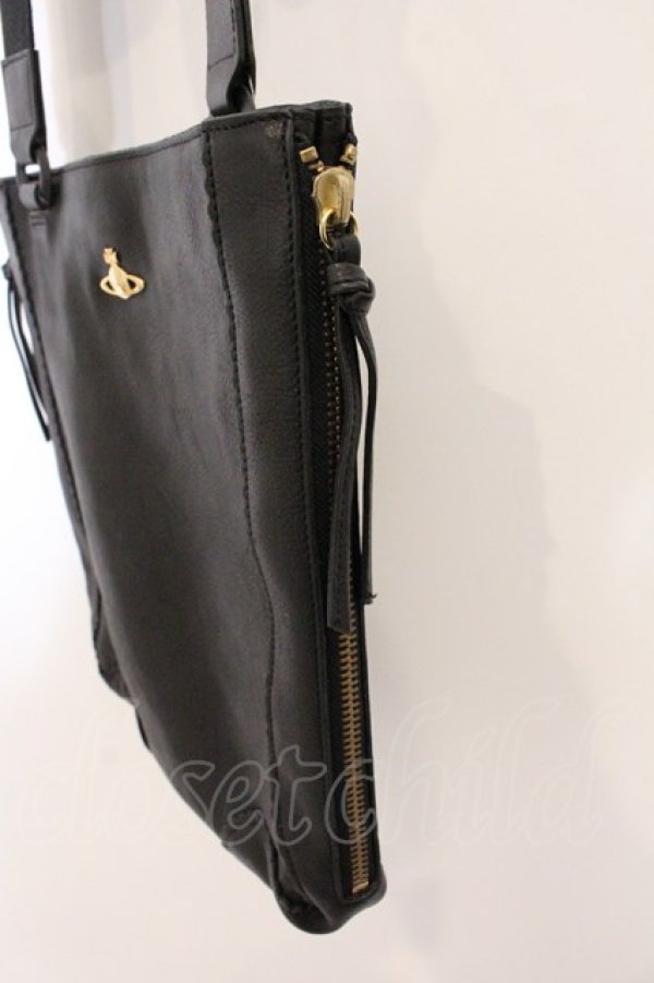 画像6: ヴィヴィアンウエストウッド 中古 / レザーショルダーバッグ  ブラック  O-26-04-26-036-ba-YM-OS (6)
