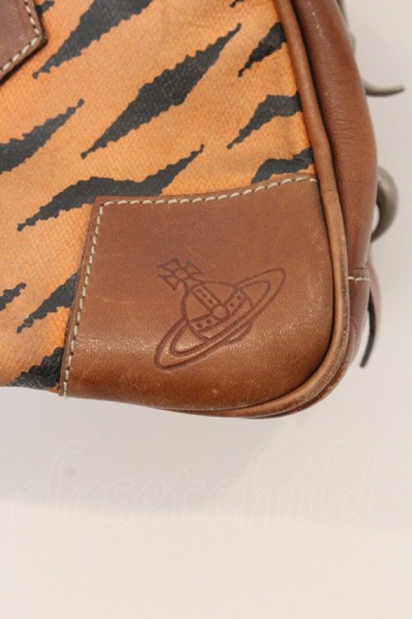 画像2: ヴィヴィアンウエストウッド 中古 / タイガーハンドバッグ  ブラウン  O-26-04-26-038-ba-YM-OS (2)