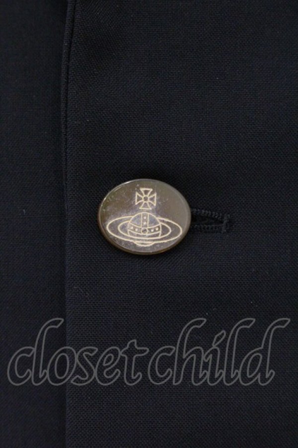 画像2: ヴィヴィアンウエストウッド MAN 中古 / シングルスーツセットアップ 44 ブラック  O-26-04-26-003-su-YM-OS (2)