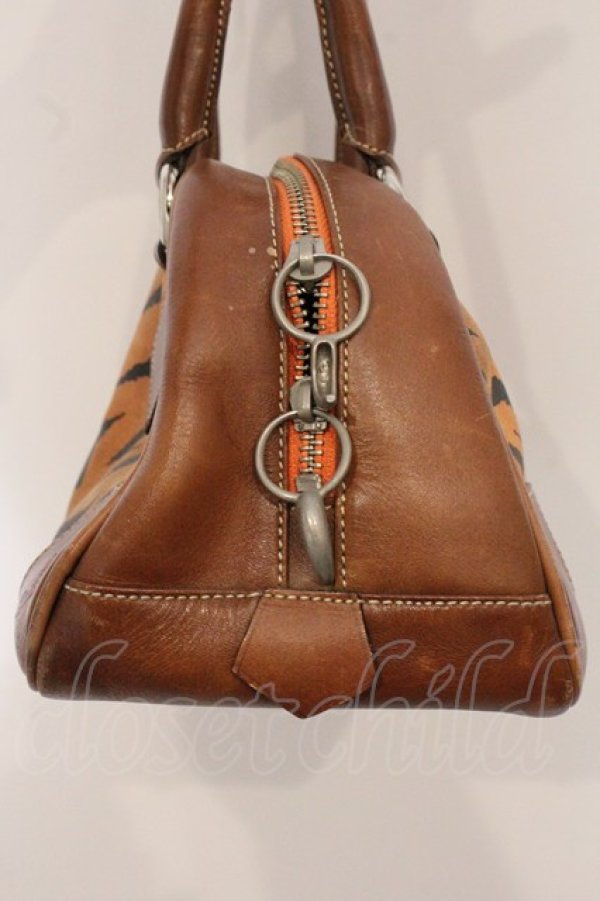 画像5: ヴィヴィアンウエストウッド 中古 / タイガーハンドバッグ  ブラウン  O-26-04-26-038-ba-YM-OS (5)