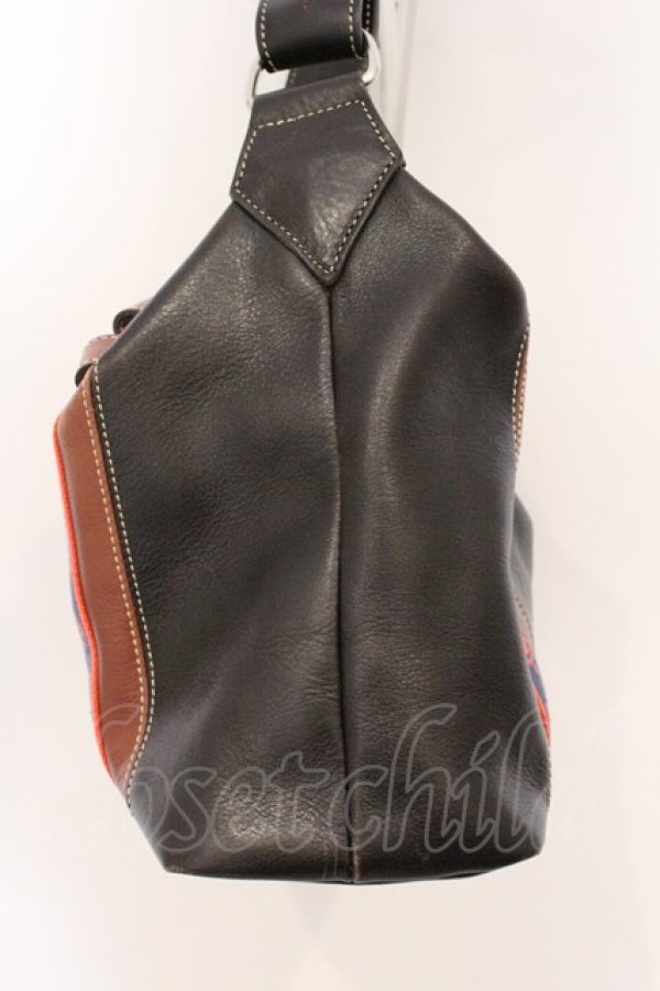 画像4: ヴィヴィアンウエストウッド 中古 / コンビネーションレザーショルダーバッグ  ダークブラウンｘブラウン  O-26-04-26-039-ba-YM-OS (4)