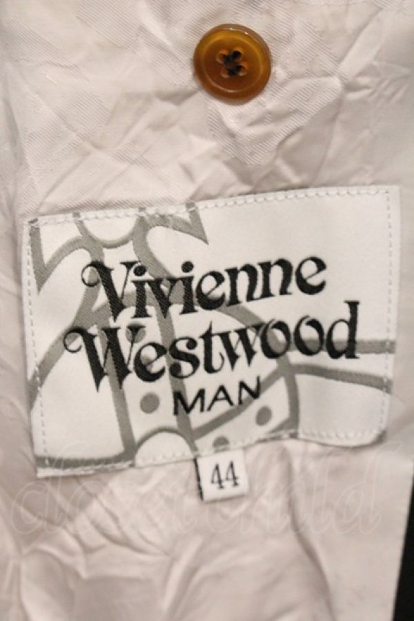 画像7: ヴィヴィアンウエストウッド MAN 中古 / シングルスーツセットアップ 44 ブラック  O-26-04-26-003-su-YM-OS (7)