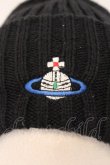 画像3: ヴィヴィアンウエストウッド MAN 中古 / オーブ刺繍ニットキャップ  ブラック7  O-26-04-26-047-ha-IG-OS (3)